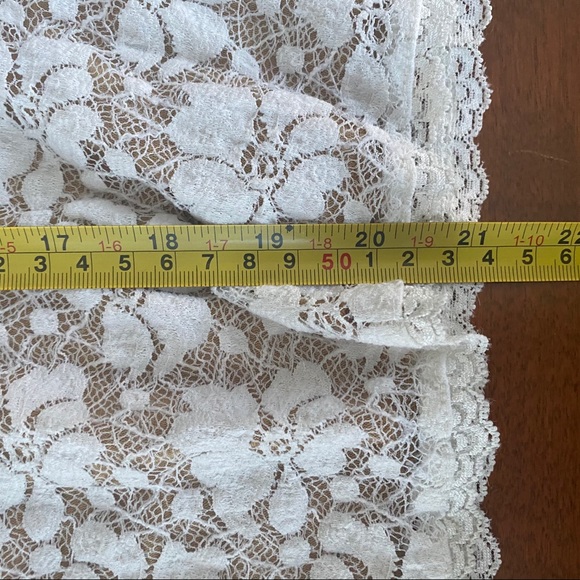 Kathleen Kirkwood Cream Beige Floral Lace Tank Top Cami Size Small - Picture 10 of 10